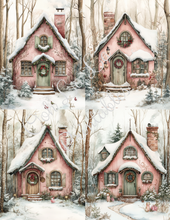Load image into Gallery viewer, Snowy Christmas Cottages- Ooh La La Printables