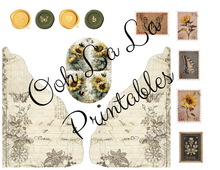 Load image into Gallery viewer, White Pumpkins & Sunflowers Journal Bundle- Ooh La La Printables