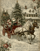 Load image into Gallery viewer, Red Christmas Barns- Ooh La La Printables