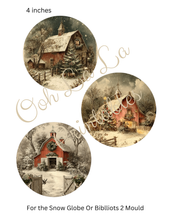 Load image into Gallery viewer, Red Christmas Barns- Ooh La La Printables