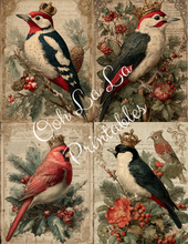 Load image into Gallery viewer, Royal Christmas Birds- Ooh La La Printables