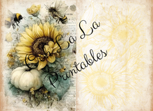 Load image into Gallery viewer, White Pumpkins & Sunflowers Journal Bundle- Ooh La La Printables