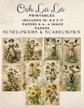 Load image into Gallery viewer, Sunflowers & Scarecrows- Ooh La La Printables