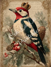 Load image into Gallery viewer, Royal Christmas Birds- Ooh La La Printables