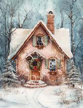 Load image into Gallery viewer, Snowy Christmas Cottages- Ooh La La Printables