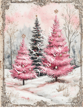 Load image into Gallery viewer, Pink Christmas Trees, Snowmen, & Nutcracker Bundle- Ooh La La Printables