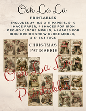 Load image into Gallery viewer, Christmas Patisserie- Ooh La La Printables