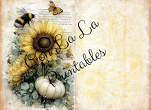 Load image into Gallery viewer, White Pumpkins & Sunflowers Journal Bundle- Ooh La La Printables