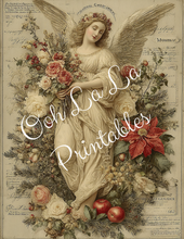 Load image into Gallery viewer, Vintage Fairy Christmas- Ooh La La Printables