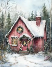 Load image into Gallery viewer, Snowy Christmas Cottages- Ooh La La Printables