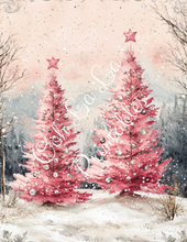 Load image into Gallery viewer, Pink Christmas Trees, Snowmen, & Nutcracker Bundle- Ooh La La Printables