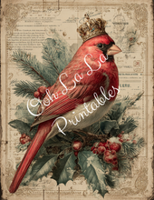 Load image into Gallery viewer, Royal Christmas Birds- Ooh La La Printables