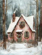 Load image into Gallery viewer, Snowy Christmas Cottages- Ooh La La Printables