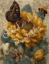 Load image into Gallery viewer, Orange Pumpkins & Sunflowers- Ooh La La Printables