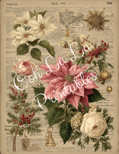 Load image into Gallery viewer, Vintage Fairy Christmas- Ooh La La Printables