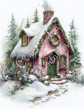 Load image into Gallery viewer, Snowy Christmas Cottages- Ooh La La Printables