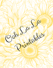 Load image into Gallery viewer, White Pumpkins & Sunflowers Journal Bundle- Ooh La La Printables