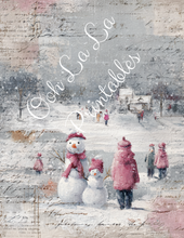 Load image into Gallery viewer, Pink Christmas Trees, Snowmen, & Nutcracker Bundle- Ooh La La Printables
