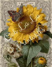 Load image into Gallery viewer, Orange Pumpkins & Sunflowers- Ooh La La Printables