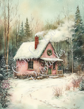 Load image into Gallery viewer, Snowy Christmas Cottages- Ooh La La Printables
