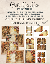 Load image into Gallery viewer, Gentle Autumn Fairies Journal Bundle- Ooh La La Printables