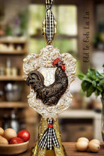 Load image into Gallery viewer, French Country Rooster Ornament- Handcrafted
