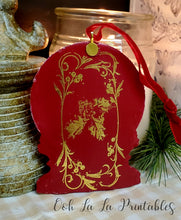 Load image into Gallery viewer, Santa Snow Globe Ornament ~handcrafted~