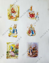 Load image into Gallery viewer, BEATRIX POTTER DECOPAUGE IMAGES 6~ 2"x3" Spring