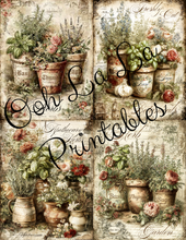 Load image into Gallery viewer, Vintage Herb Garden- Ooh La La Printables