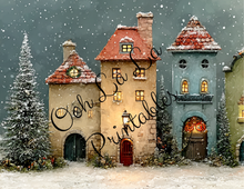 Load image into Gallery viewer, Christmas Village- Ooh La La Printables