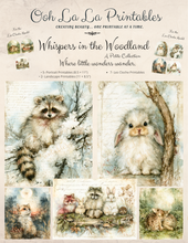 Load image into Gallery viewer, Whispers in the Woodlands- A Petite Collection- Ooh La La Printables