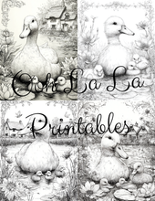 Load image into Gallery viewer, Springtime- Ooh La La Printables Sophisticated Coloring Pages
