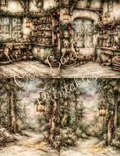 Load image into Gallery viewer, Cranberry Noel Belsnickle Storybook Scenes- Ooh La La Printables