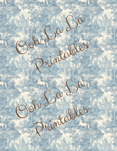 Load image into Gallery viewer, Easter Toile Papers- Ooh La La Printables