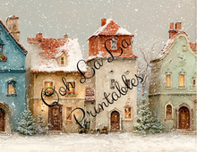 Load image into Gallery viewer, Christmas Village- Ooh La La Printables