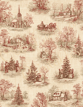 Load image into Gallery viewer, Winter Holiday Toile- Ooh La La Printables