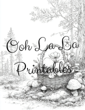 Load image into Gallery viewer, Springtime- Ooh La La Printables Sophisticated Coloring Pages