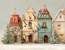Load image into Gallery viewer, Christmas Village- Ooh La La Printables