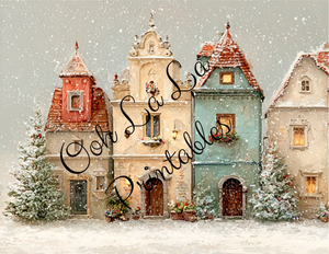 Christmas Village- Ooh La La Printables