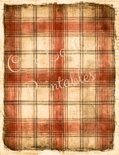 Load image into Gallery viewer, Vintage Plaids- Ooh La La Printables