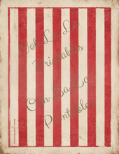 Load image into Gallery viewer, Red French Stripes- Ooh La La Printables