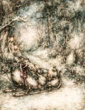 Load image into Gallery viewer, Winter Bleu Belsnickle Storybook Scenes- Ooh La La Printables