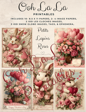 Load image into Gallery viewer, Petits Lapins Roses- Ooh La La Printables