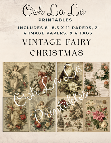 Vintage Fairy Christmas- Ooh La La Printables