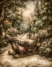 Load image into Gallery viewer, Cranberry Noel Belsnickle Storybook Scenes- Ooh La La Printables