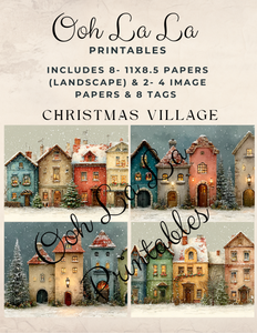 Christmas Village- Ooh La La Printables