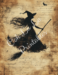 Bewitching Witches & Backgrounds- Ooh La La Printables