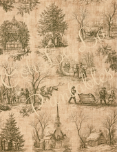 Load image into Gallery viewer, Winter Holiday Toile- Ooh La La Printables