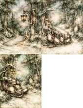 Load image into Gallery viewer, Winter Bleu Belsnickle Storybook Scenes- Ooh La La Printables