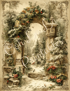 Christmas Countryside Manor- Ooh La La Printables